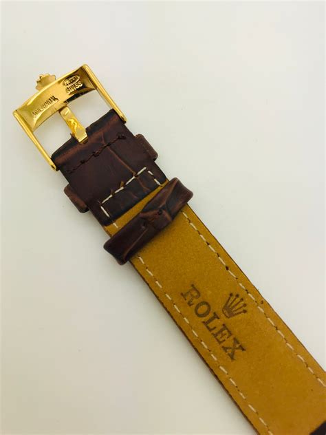 rolex leather band watch|authentic rolex leather watch bands.